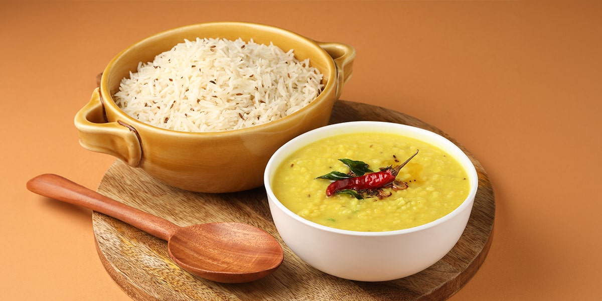 Dal and rice