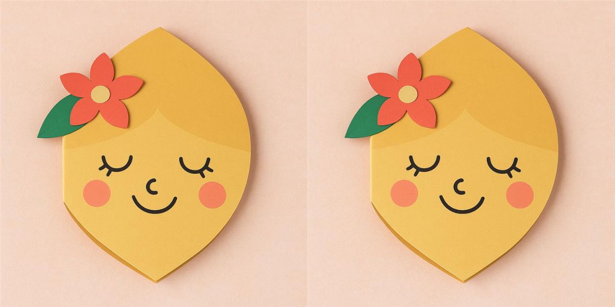 Handmade Mother's Day face design card ideas