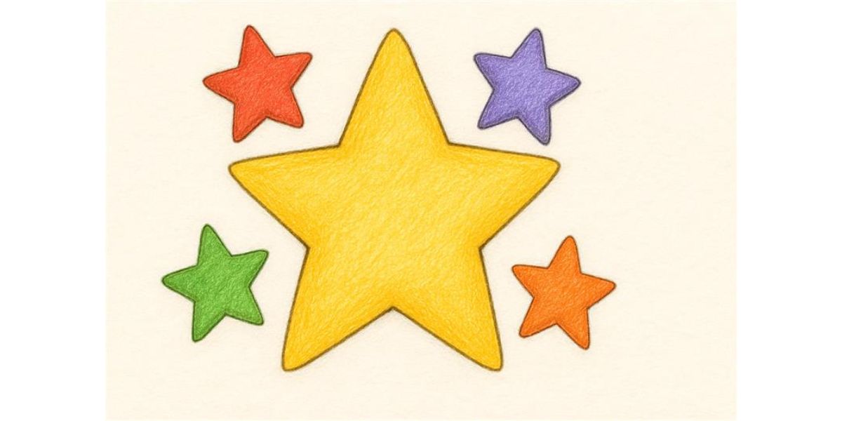 Star-shaped “My Mom is a Star” poster for kids